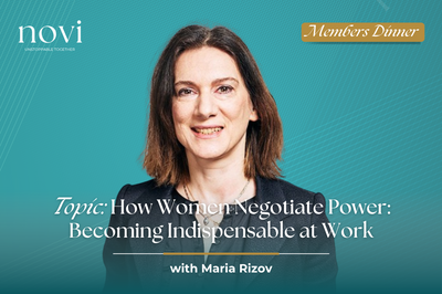 Novi Members Dinner at The Ivy, London with Maria Rizov