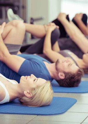 TRE® – Tension & Trauma Releasing Exercises session. 