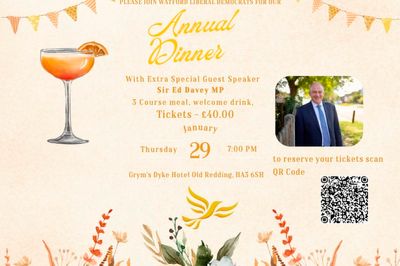 Annual Dinner with Sir Ed Davey MP