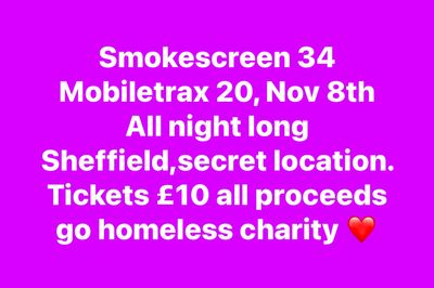 Smokescreen 34/Mobiletrax 20 Secret location warehouse party