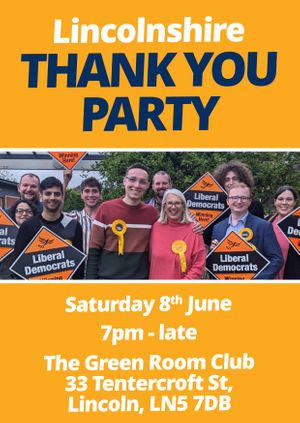 Lincolnshire Thank You Party