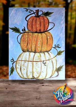 STROUD - Let’s Paint N' Sip Pumpkin Stack