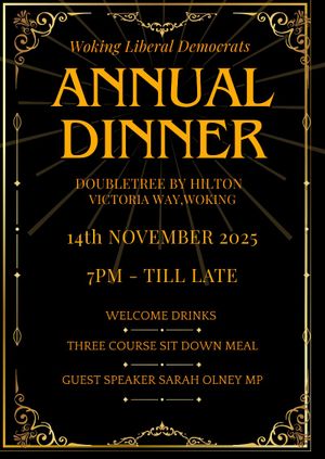 Woking Lib Dem Annual Dinner