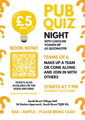 South Hams Liberal Democrats Pub Quiz