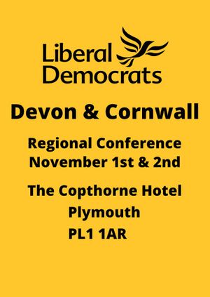 Devon & Cornwall Liberal Democrats Regional Conference & AGM 2025