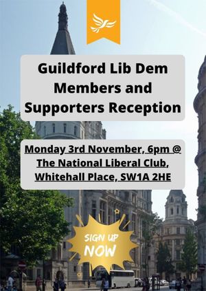 Guildford Liberal Democrat Reception at the National Liberal Club
