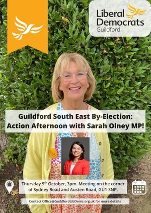 Guildford South East By-Election: Action Afternoon with Sarah Olney MP