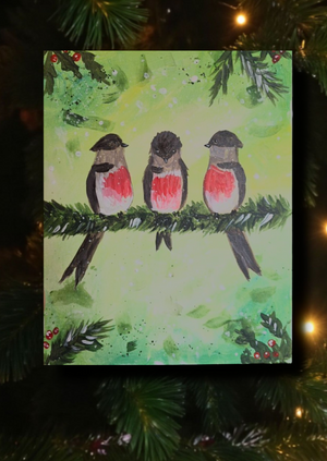 CHALFORD- Let's Paint N' Sip Three Little Robins 