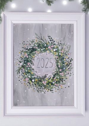 STROUD - Let's Paint N' Sip Forever Evergreen Wreath 