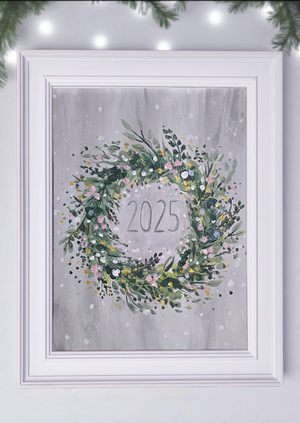CHALFORD- Let's Paint N' Sip Forever Evergreen Wreath 