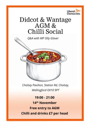Didcot & Wantage AGM and Chilli