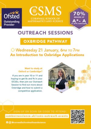Outreach Sessions - An Introduction to Oxbridge Applications