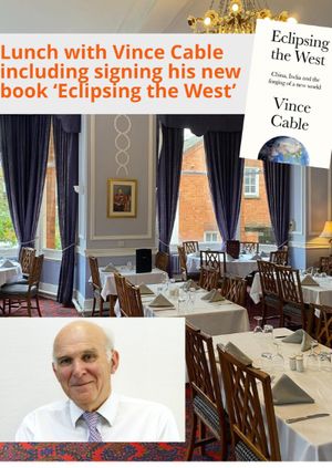Lunch and Book Signing with Vince Cable