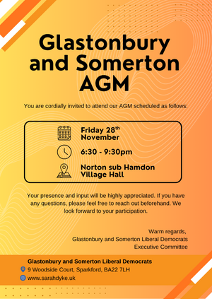 Glastonbury and Somerton 2025 AGM