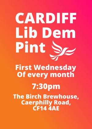 Cardiff Lib Dem Pint