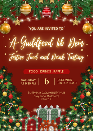 A Guildford Lib Dem Festive Food and Drink Tasting