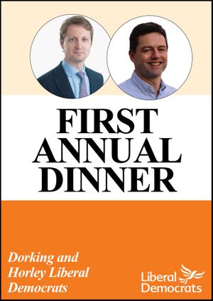 First Annual Gala Dinner - Dorking and Horley Liberal Democrats
