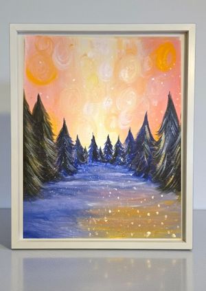 NAILSWORTH- Let's Paint N' Sip Frosty Forest