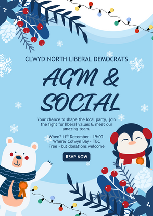 Clwyd North AGM & Winter Social