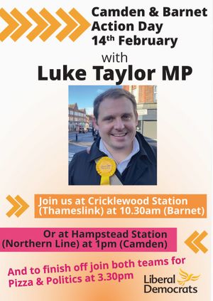 Barnet and Camden Action Day with Luke Taylor MP 