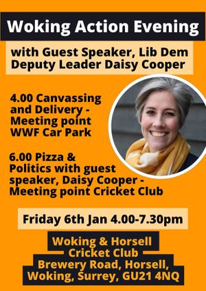 Action Evening With Daisy Cooper