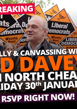 Rally and Canvassing with Ed Davey