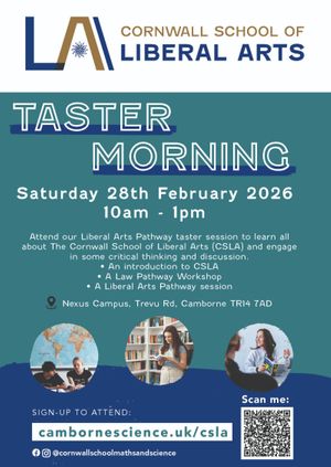 Cornwall School of Arts Taster Workshop