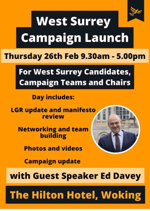 West Surrey Campaign Launch Day 