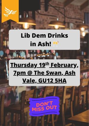 Liberal Drinks in Ash