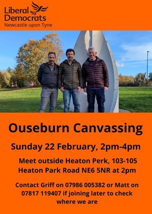 Ouseburn Canvassing Session