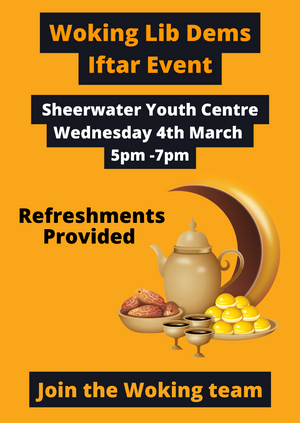 Woking Lib Dems Iftar