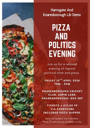 Pizza and Politics Evening: Knaresborough