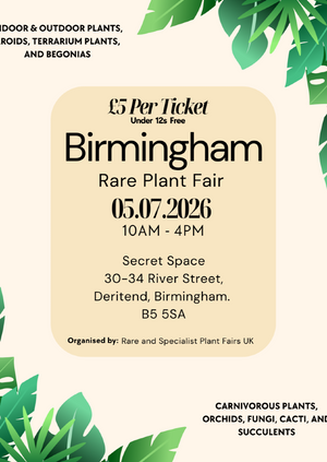 Birmingham Rare Plant Fair 5th July
