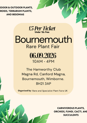 Bournemouth Rare Plant Fair 6th September 