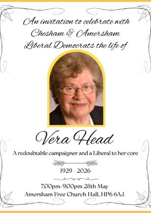 Celebrating the life of Vera Head