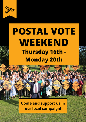 Action Weekend: Postal Vote Letters