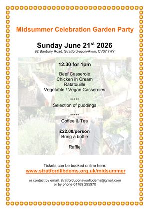 Midsummer Celebration Garden Party