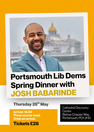 Portsmouth Lib Dems Spring Dinner - May 2026