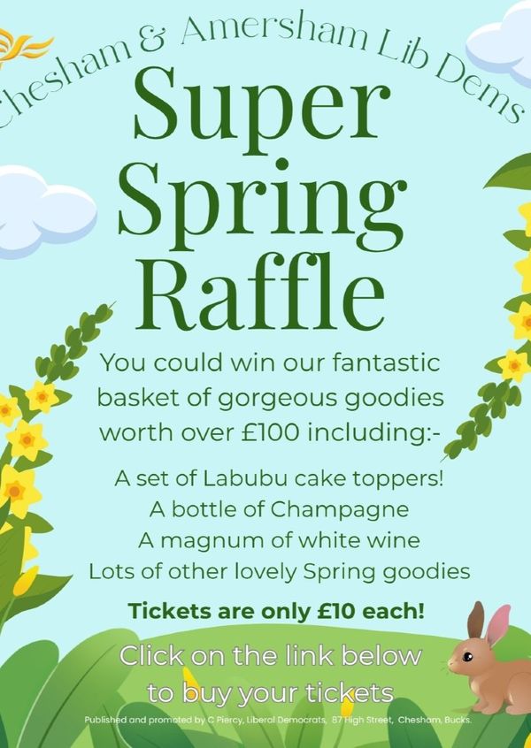C & A Liberal Democrats Super Spring Raffle