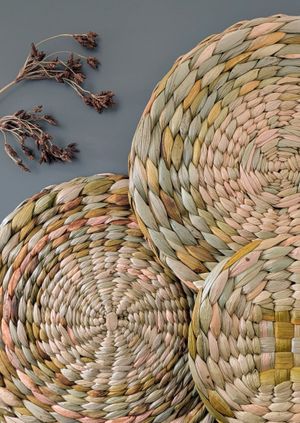 Rush basketmaking placemats