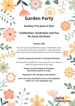 Garden Party Elmbridge Lib Dem Fundraiser