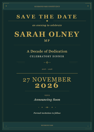 Sarah Olney: A Decade of Dedication