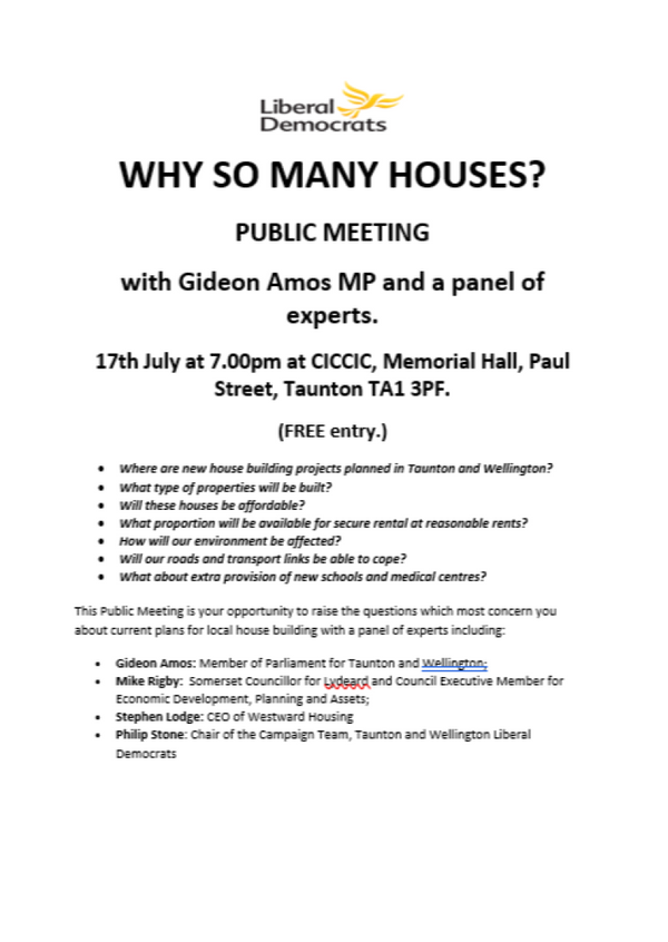 Public Meeting on 17th July 2026