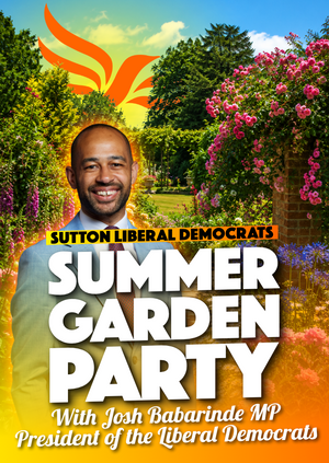 Sutton Liberal Democrats' Summer Garden Party