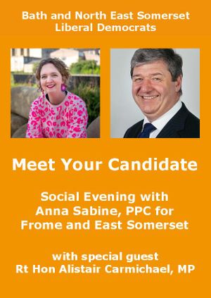 Social with Anna Sabine and special guest, Alistair Carmichael