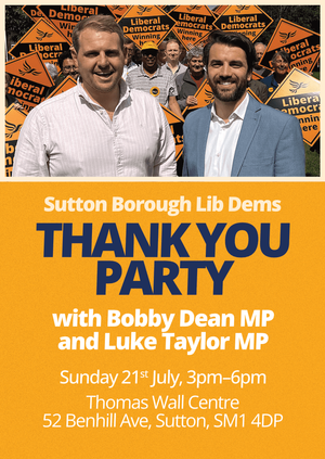 Sutton Borough Thank You Party