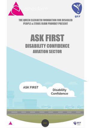 ASK FIRST: ELEARNING FOR AVIATION DISABILITY CONFIDENCE