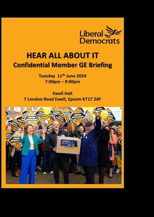 "HEAR ALL ABOUT IT!"- Confidential Member Briefing