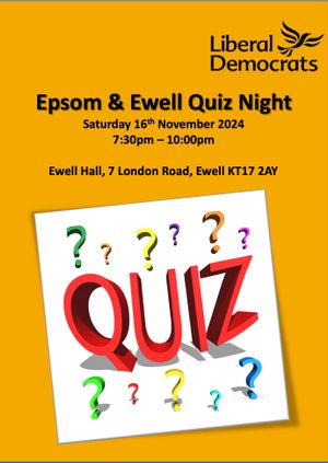 Epsom & Ewell Quiz Night 2024