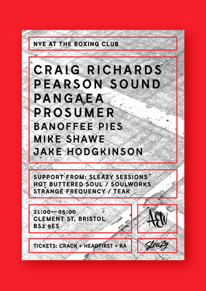 NYE at The Boxing Club - Craig Richards, Pearson Sound, Pangaea, Prosumer & more